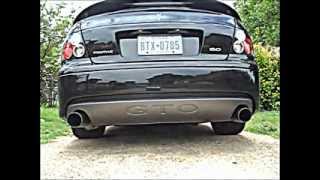 2006 GTO Stock Exhaust Vs 25quot Muffler Delete Straights [upl. by Zebe]