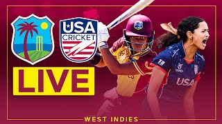 🔴 LIVE  West Indies v USA  U19s Women  1st T20 [upl. by Ruder]