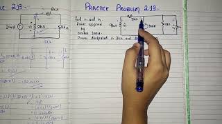 Example 213 Practice Problem 213  Fundamental of electric circuits [upl. by Yellehs220]