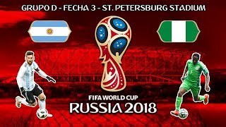 🔴 ARGENTINA 21 NIGERIA PARTIDO COMPLETO  MUNDIAL RUSIA 2018 [upl. by Llechtim679]