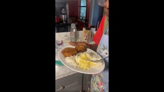 Easy Salmon patties and Grits Recipe  cookingwithdee [upl. by Poppy]