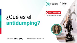 ¿Qué es el antidumping [upl. by Esyahc]