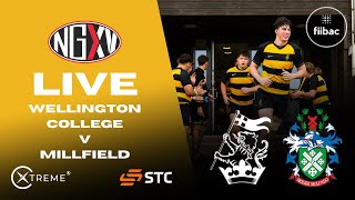 LIVE RUGBY WELLINGTON COLLEGE v MILLFIELD  SCHOOLS RUGBY [upl. by Kanya]