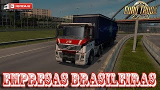 CAMINHÃ•ES DE EMPRESAS BRASILEIRAS  EURO TRUCK SIMULATOR 2 127 [upl. by Kowal]