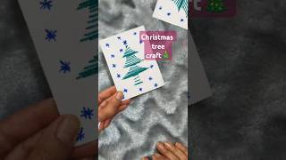 Christmas tree craft idea🎄craft christmaschristmasdecor art papercraft shorts [upl. by Paxton]