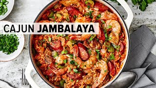 JAMBALAYA RECIPE  the best onepot Cajun jambalaya [upl. by Lattie]