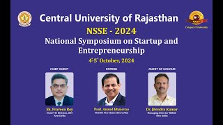 National Symposium on Startup and Entrepreneurship NSSE 2024 [upl. by Sydalg]