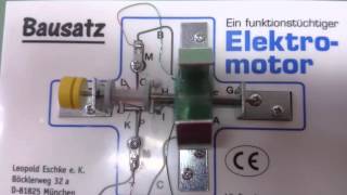 Elektromotor Bausatz Klasse 8 45 Volt optimalMOV 0032 [upl. by Winny]