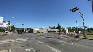 West Meeker Street Railroad Crossing Activation amp Time Out Kent WA [upl. by Ecinerev]