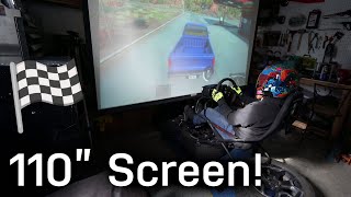 Setting Up A Projector Sim Rig In My Garage BeamNG Going HUGE [upl. by Meggi]