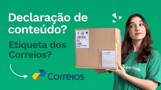 ETIQUETA de envio CORREIOS como colar na embalagem [upl. by Ynagoham796]