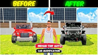 🤩💥indianbikedriving3d 🤯✨new thar modified on indian theft auto 🎮🎯💥 [upl. by Lowenstein516]