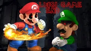 LUIGIEXE END  DAMN YOU MARIO Horror Game [upl. by Enrak]