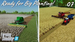 Harvesting the New Fields  Farming Simulator 22 Timelapse 7 [upl. by Enwahs]