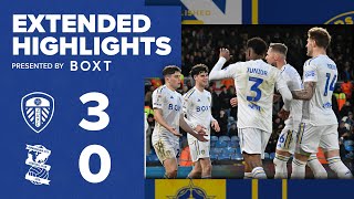 Extended highlights  Leeds United 30 Birmingham City  EFL Championship [upl. by Lawson420]