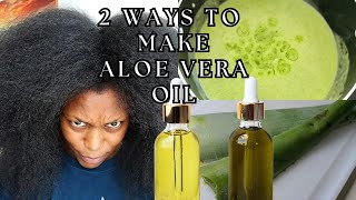 DIY How to make Aloe Vera Oil for hair Growth And Skin care [upl. by Solly]