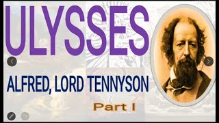 Ulysses by Tennyson A Critical Evaluation [upl. by Boff547]