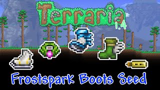 Terraria 14 Frostspark Boots Seed No longer works [upl. by Margery]