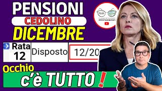 INPS ⚠️ CEDOLINO PENSIONI DICEMBRE 2024 ➡ C’è TUTTO ✅ BONUS 155€ TREDICESIMA AUMENTI e CONGUAGLI [upl. by Eissat460]