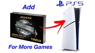 Install Most Affordable SSD Storage for PS5  ADATA Legend 850 Lite 1TB [upl. by Nonnel]