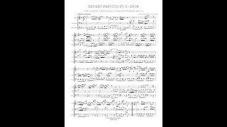 Johann Michael Haydn – Divertimento in CDur Vln Cello amp Kbass [upl. by Viehmann]