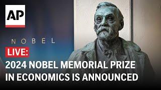 LIVE Winner of 2024 Nobel Memorial Prize in economics is announced [upl. by Anjanette]