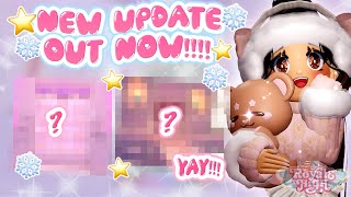 🎄UPDATE OUT NOW✨ THIS ONE IS A LONG ONE  Royale High Glitterfrost [upl. by Rimaj]