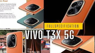 Vivo T3x 5G price in India starts from ₹12228 fullspecification by vmatul sabse sasta techbande [upl. by Dnalevelc]