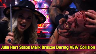 Julia Hart Stabs Mark Briscoe During AEW Collision [upl. by Starr]