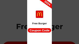 McDonalds Coupon ✅️ 2024  Get Free Burger 🍔  McDonalds Offer Today mcdonalds freemeals shorts [upl. by Tingley]