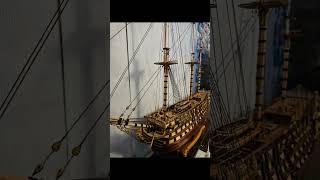 Occre Santisima Trinidad rigging and bowsprit [upl. by Wisnicki171]