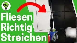 Fliesen Streichen ✅ ULTIMATIVE ANLEITUNG Wie alte Wand amp Bodenfliesen mit Fliesenlack Lackieren [upl. by Heise421]