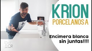 Krion PORCELANOSA Encimera BLANCA para esta cocina moderna Cocinas SANTOS CJR👍👍 [upl. by Capello898]