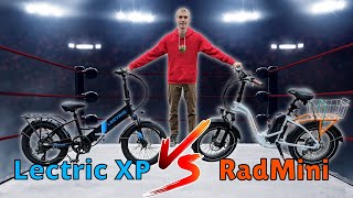 Lectric XP 20 vs RadMini  Battle of the best value folding ebikes [upl. by Anotyad]