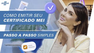 EMITA seu CERTIFICADO MEI 👏 PASSO A PASSO SIMPLES [upl. by Alesi]