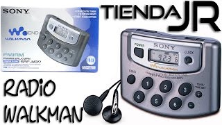 Radio Digital Sony Walkman Srfm37 Am  Fm  Lw 18 Memorias Desempaque reseña [upl. by Gerick]