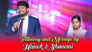 Testimony and Message By Hanok and Shunemi  Vizag Miracle State Mega Youth Fest 2023 [upl. by Gawlas156]