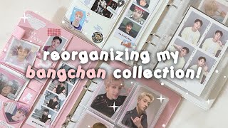 reorganizing my stray kids bangchan photocard collection ♡ ໒꒰ྀི´ ˘  ꒱ྀིა [upl. by Gervase]