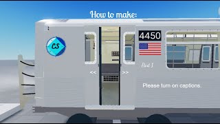 ROBLOX How to Make Sliding Doors for Trains Part 1 [upl. by Hollyanne]