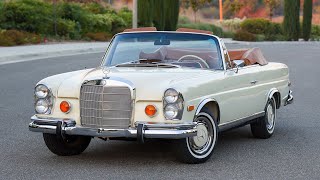 1969 Mercedes Benz 280SE Cabriolet Driving Experience [upl. by Pavia499]