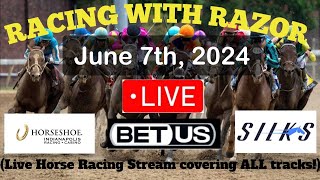 LIVE Horse Racing action handicapping Belmont at Saratoga Churchill Downs Woodbine and more [upl. by Atekan142]