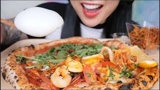 ASMR PIZZA EATING SOUNDS LIGHT WHISPERS  SASASMR [upl. by Hayse584]