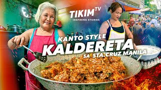 Kanto Style Pork CALDERETA sa Sta Cruz Manila  Aling Wilmas Eatery Story  TIKIM TV [upl. by Zandt861]