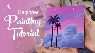 Acrylic Painting Tutorial  For Beginners [upl. by Enenstein]