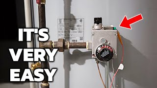 How to light the pilot on your Rheem water heater DIY [upl. by Adnik]