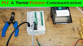 PLC and Thermal printer connection  Label Printing by PLC [upl. by Earvin]