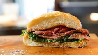 Best Grilled Steak Sandwich  SAM THE COOKING GUY [upl. by Zavras]