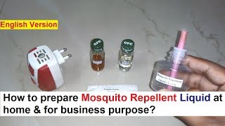 Mosquito Repellent Liquid Vaporizer Making 100 Real Formula [upl. by Barker]