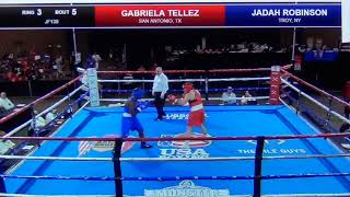 Semi Final Championship Gabriela Tellez vs Jadah Robinson Junior Olympics 7142021 Lubbock Texas [upl. by Retepnhoj609]