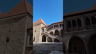 The Medieval Courtyard at Corvins Castle  Transylvania  Romania 🇷🇴  On This Day [upl. by Yanahs]